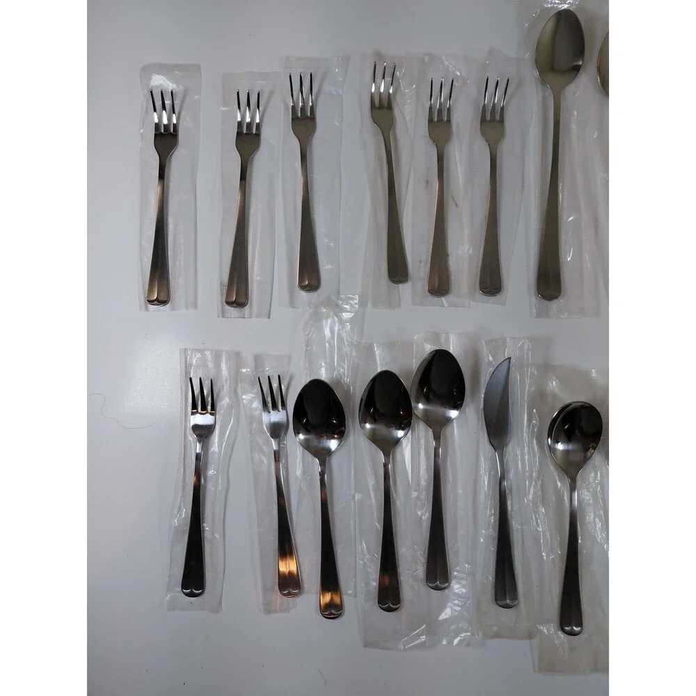 Barclay Geneve Stainless Steel Flatware Set - New Individually Wrapped Utensils